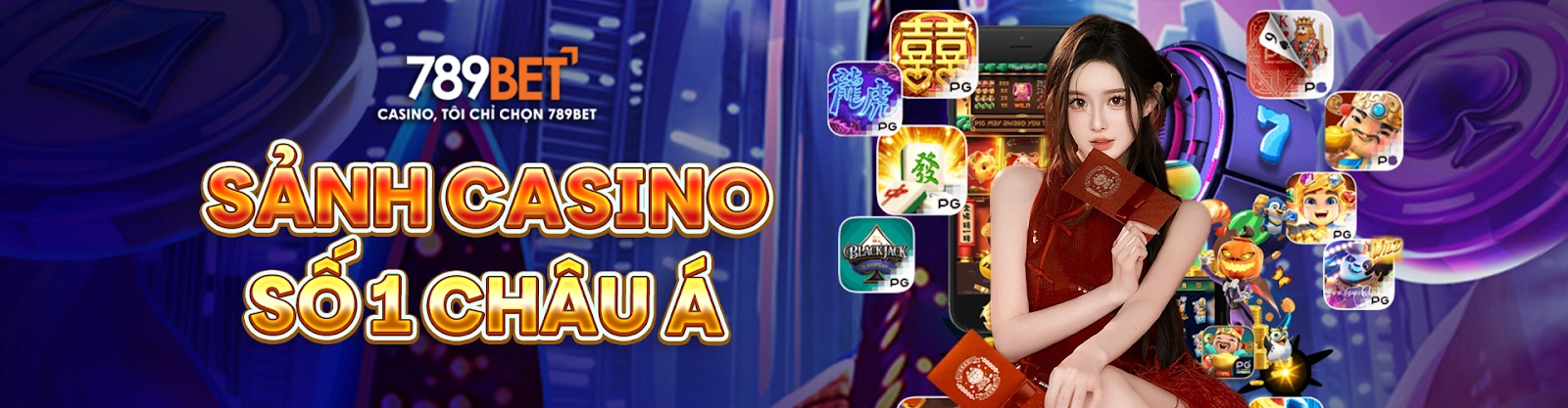 Banner giới thiệu 789Bet về casino, thể thao, slot game và giải trí trực tuyến